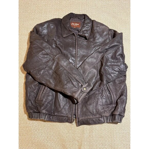 J. Park Collection By Couture Other - J. Park Collection Leather Jacket XL Brown Genuine Lambskin Zip-Up Vintage